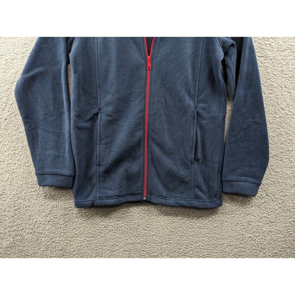 NWT Columbia Birch Falls Kids Fleece Zip Up Jacket Blue with Red Zipper - Picture 5 of 8